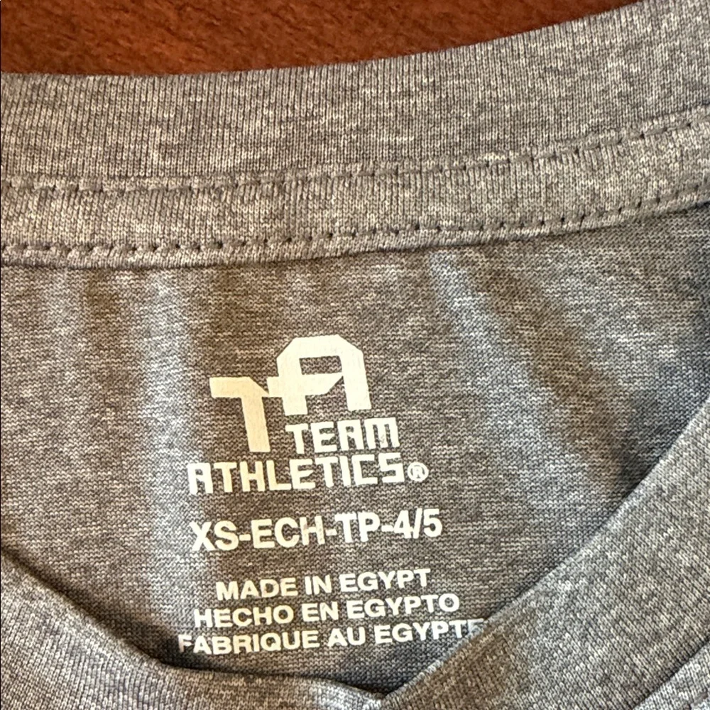 Oklahoma Sooners Kids Gray Short-Sleeve Tee with Red Logo - Picture 2 of 4